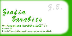 zsofia barabits business card